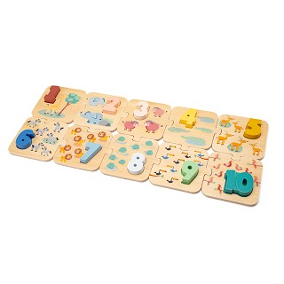 Nummer puzzel - safari